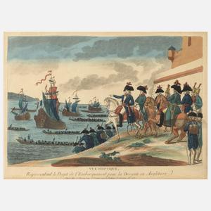 Jacques Chéreau, Napoleon mit Gefolge am Meer
