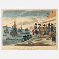 Jacques Chéreau, Napoleon mit Gefolge am Meer111