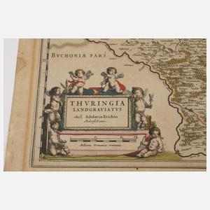 Johannes Blaeu, Kupferstichkarte Thüringen