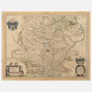 Johannes Blaeu, Kupferstichkarte Thüringen