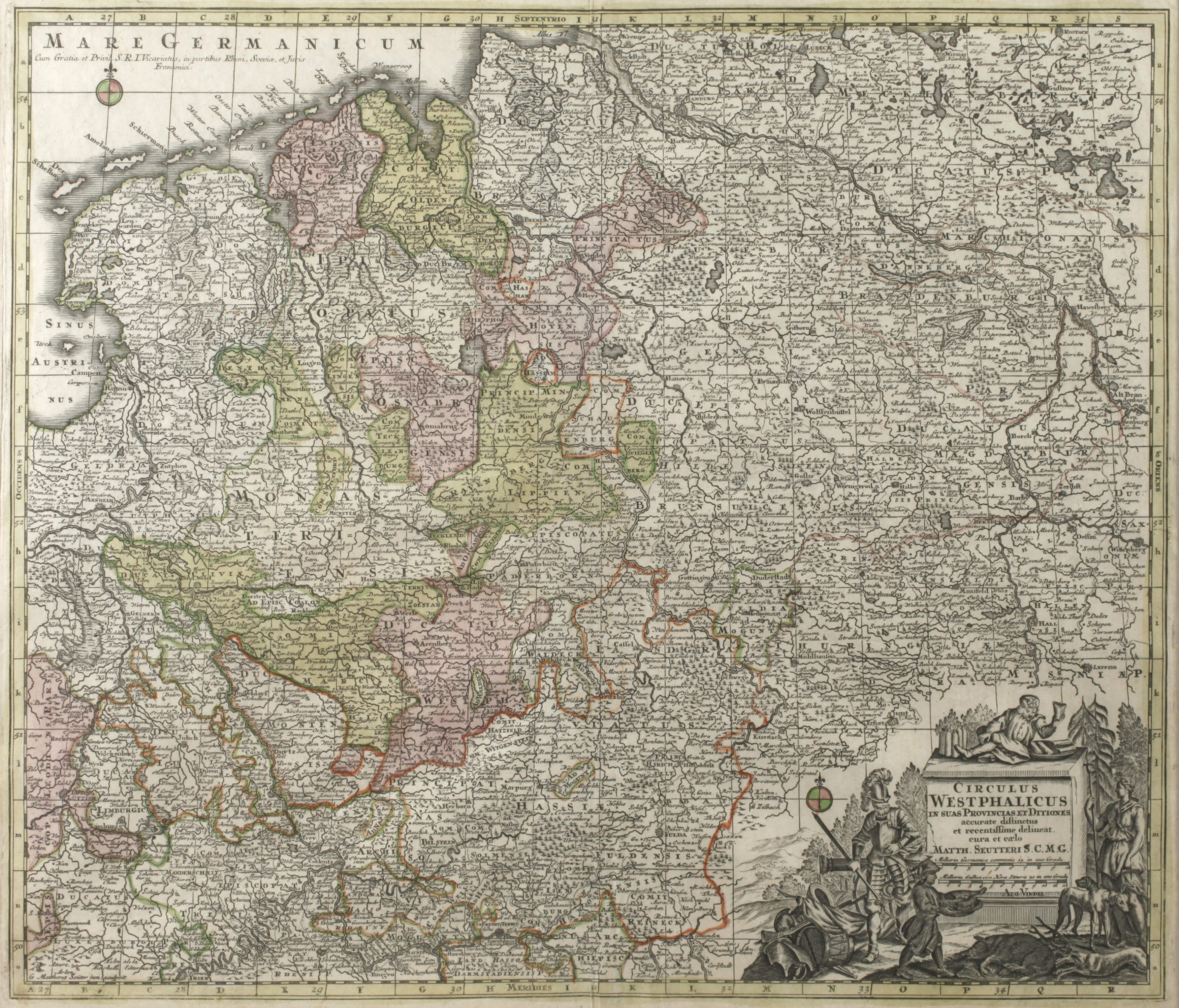 Matthäus Seutter, Karte nördliches Deutscheland