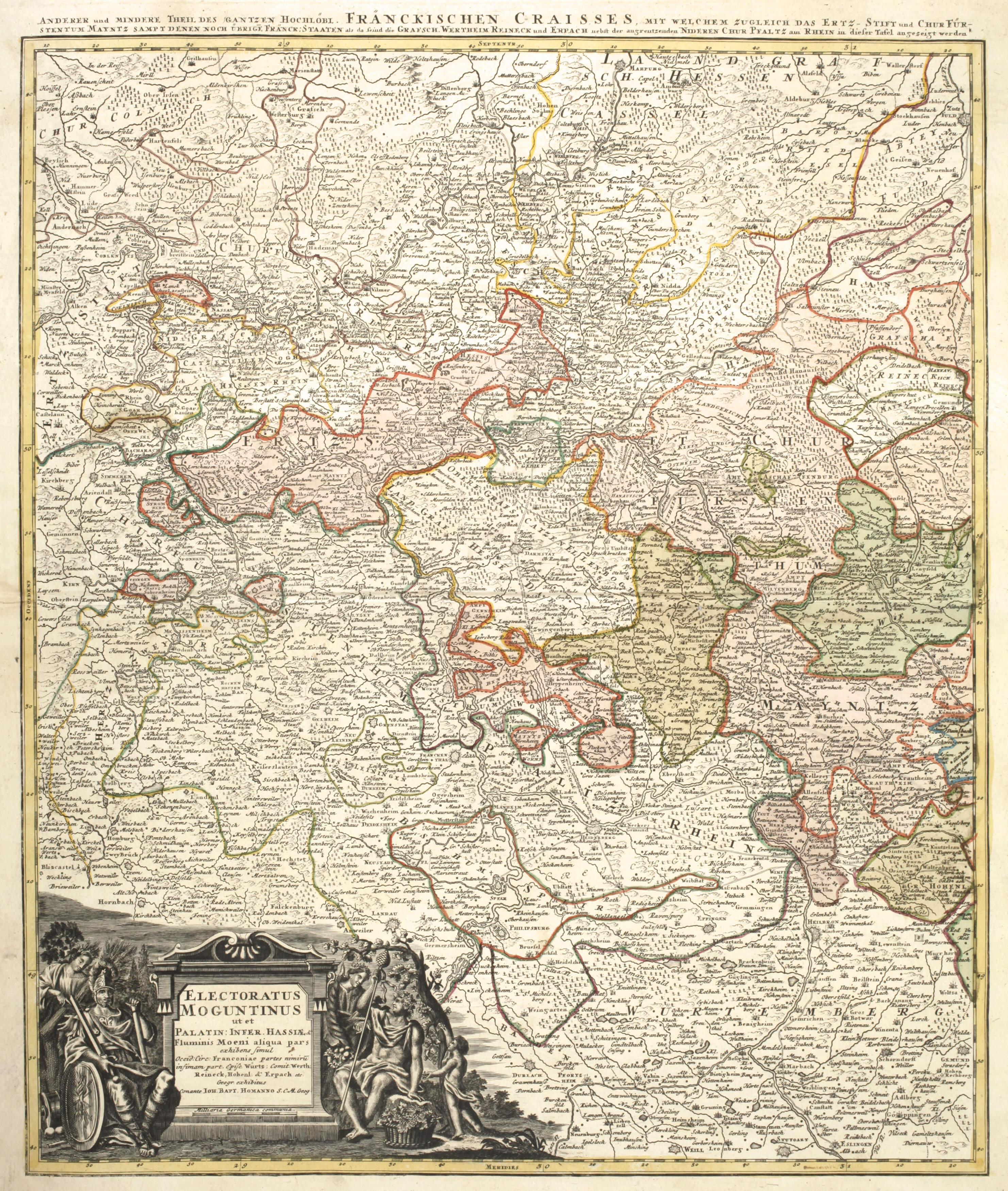 Johann Baptist Homann, Karte fränkischer Kreis