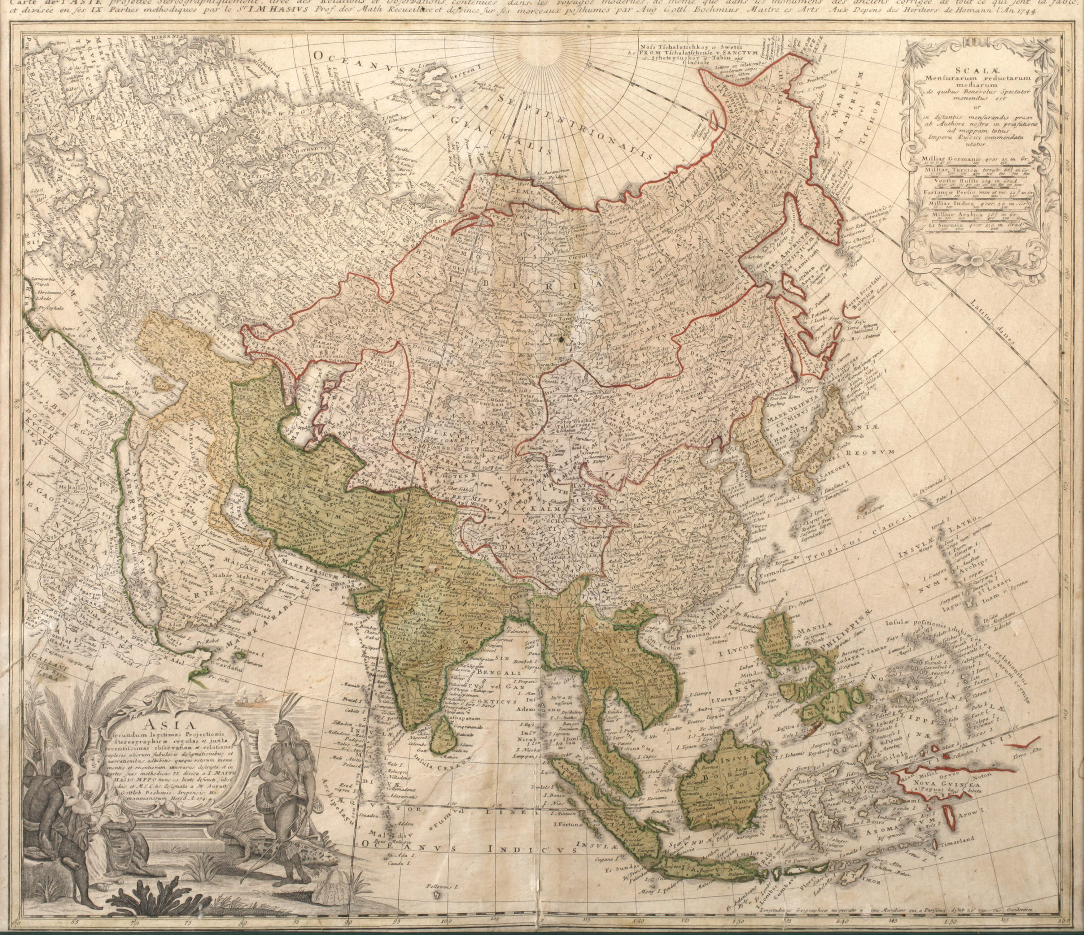 Johann Baptist Homann, Karte Asien
