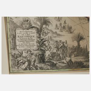 Matthäus Seutter, Inselkarte Martinique