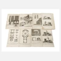 Graphikkonvolut Glasherstellung aus Encyclopédie111