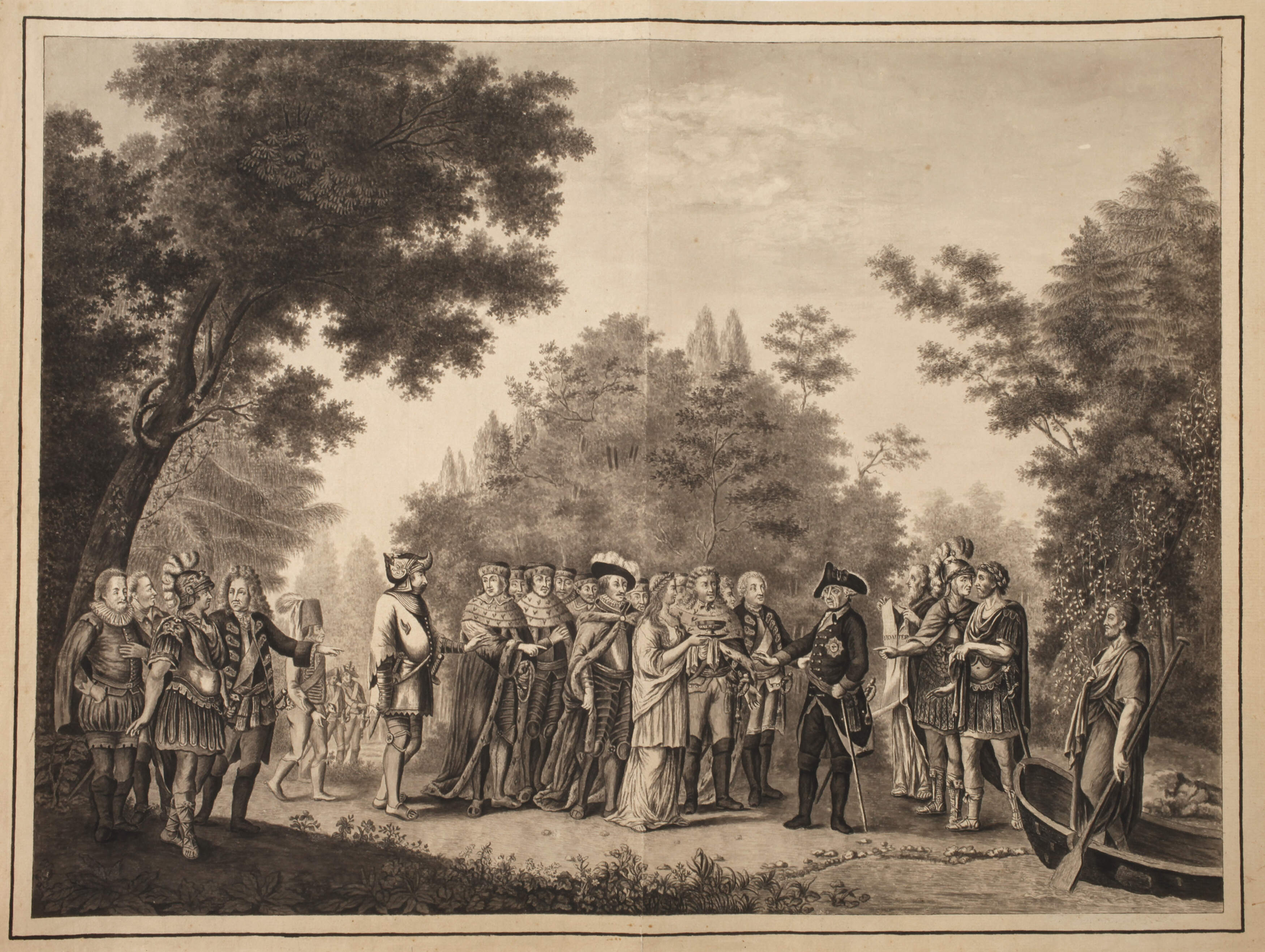 "Friedrich II. Ankunft im Elisium"