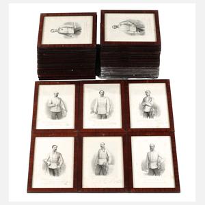 Großer Konvolut Portraits europäische Regenten