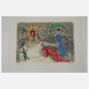 Marc Chagall, "Sonne und rotes Pferd"
