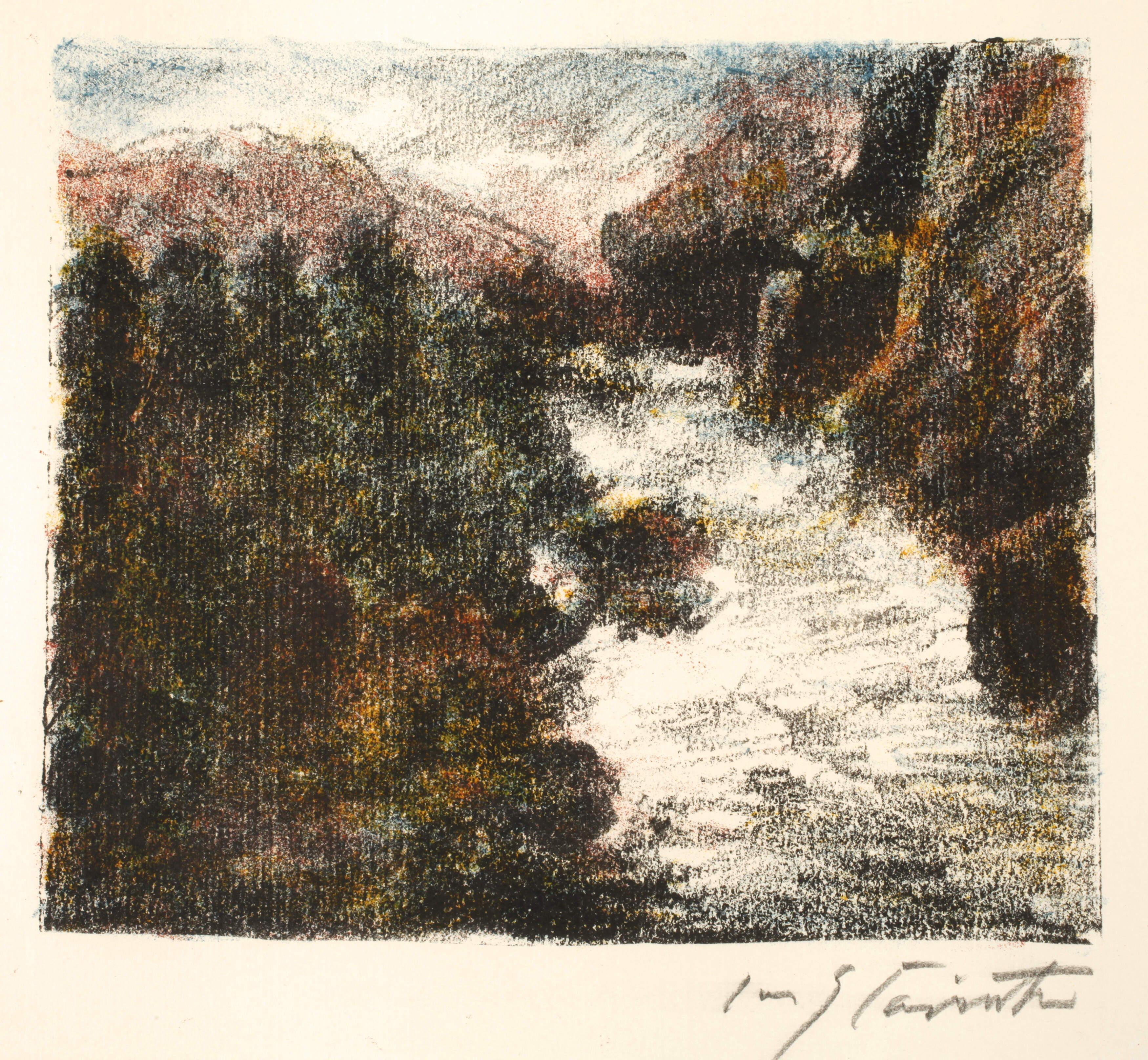 Lovis Corinth, "Wildbach"