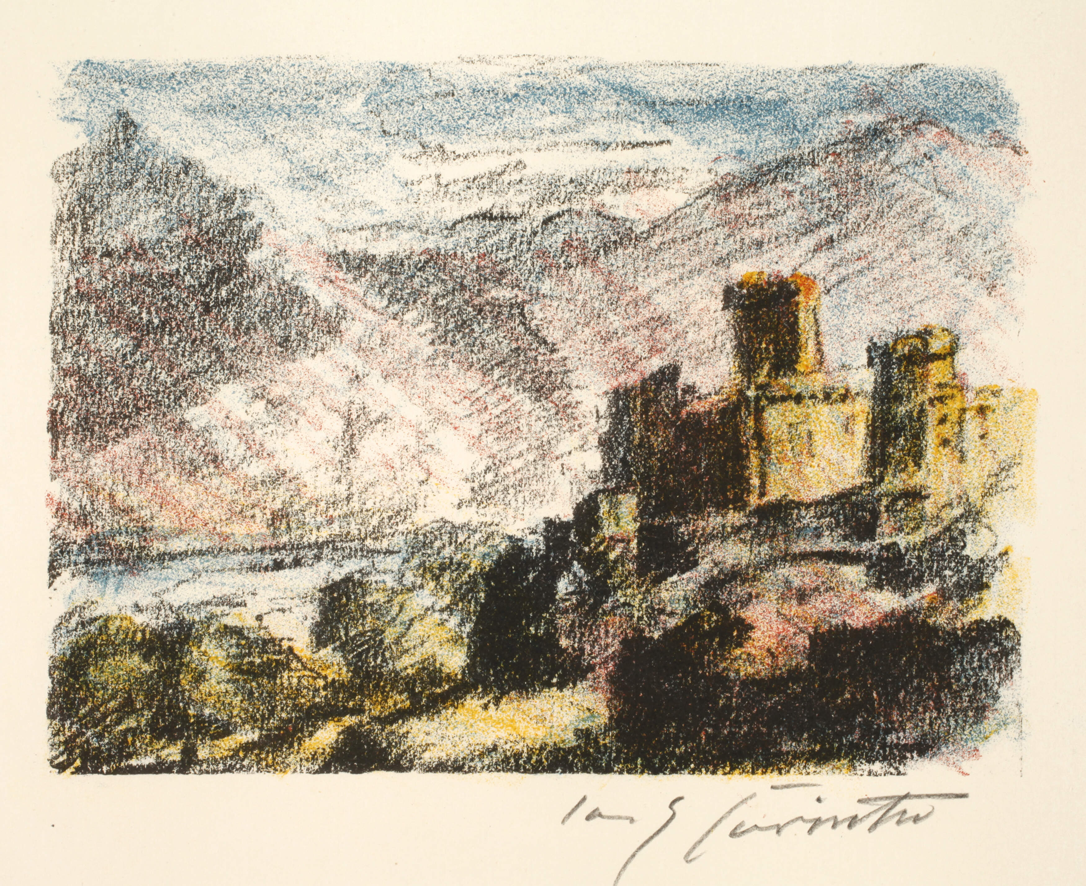 Lovis Corinth, "Burg am See"