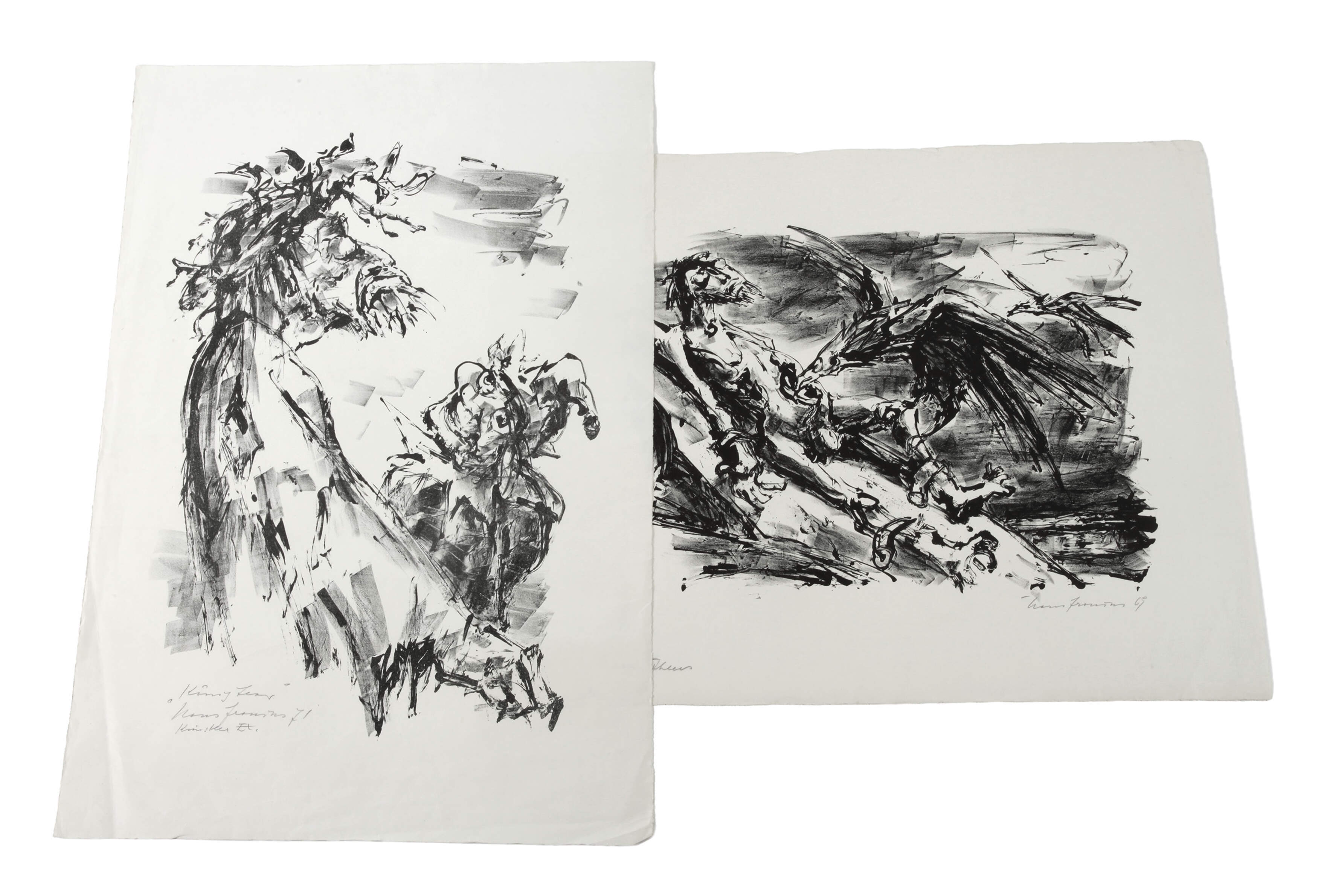 Hans Fronius, Paar Graphiken