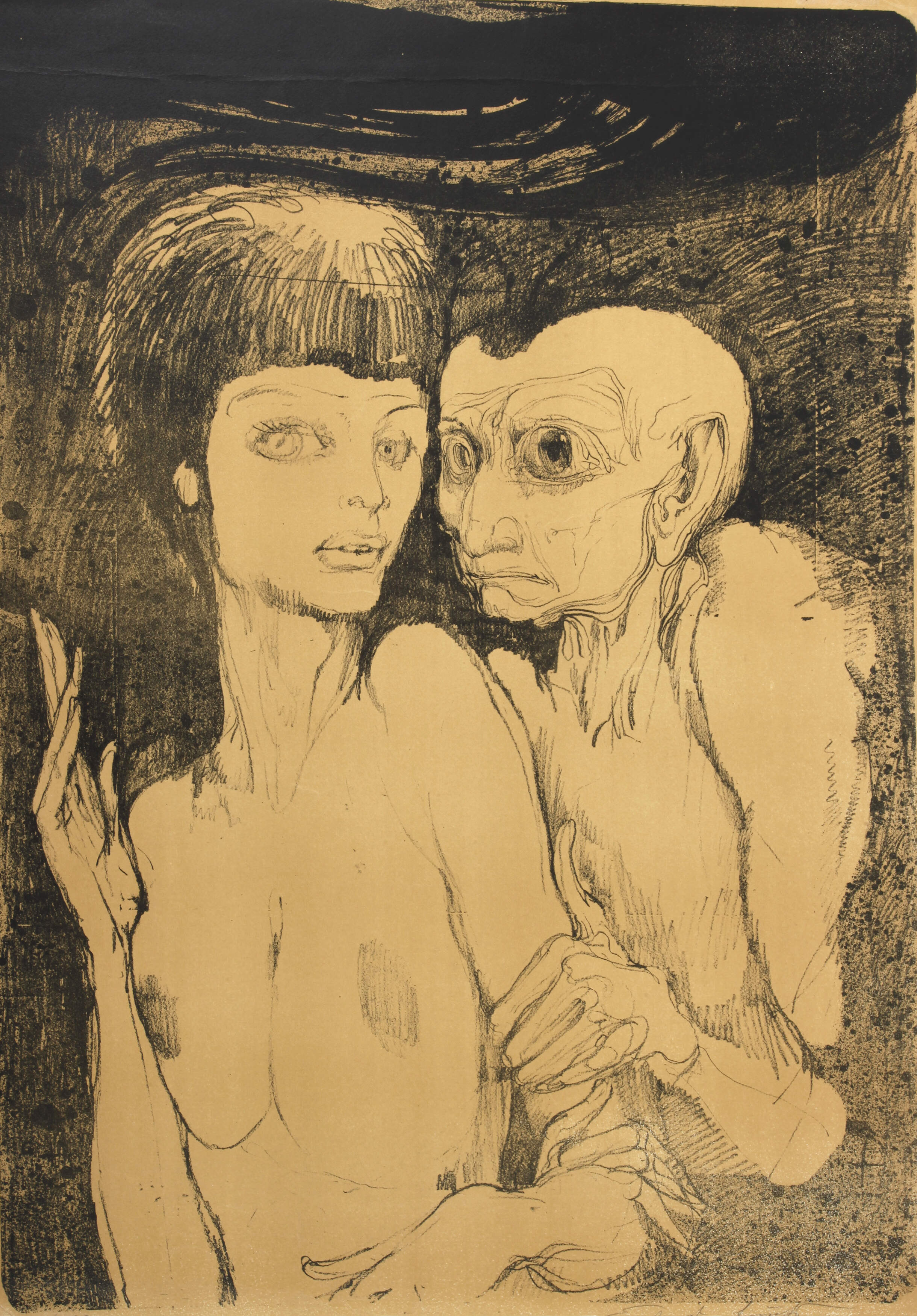 Ernst Fuchs, "Das ungleiche Paar"