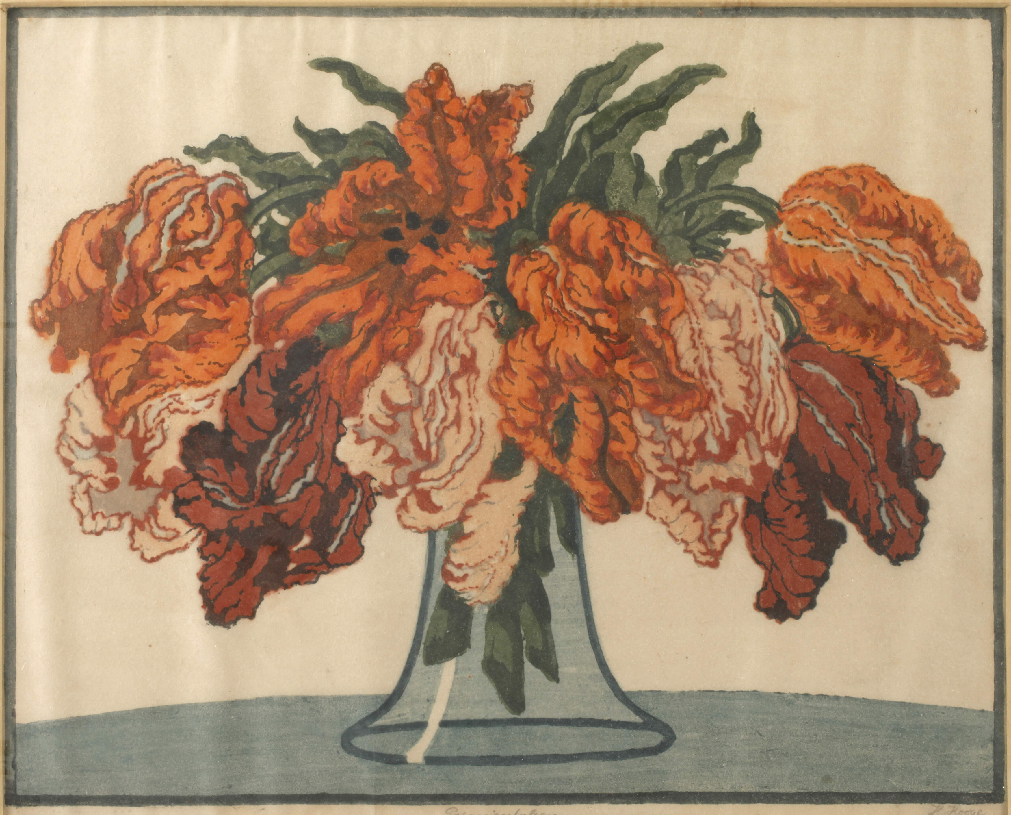Helene Hoge, attr., "Papageientulpen"
