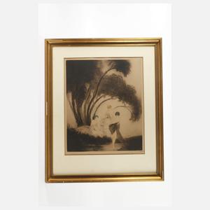 Louis Icart, "Badende"