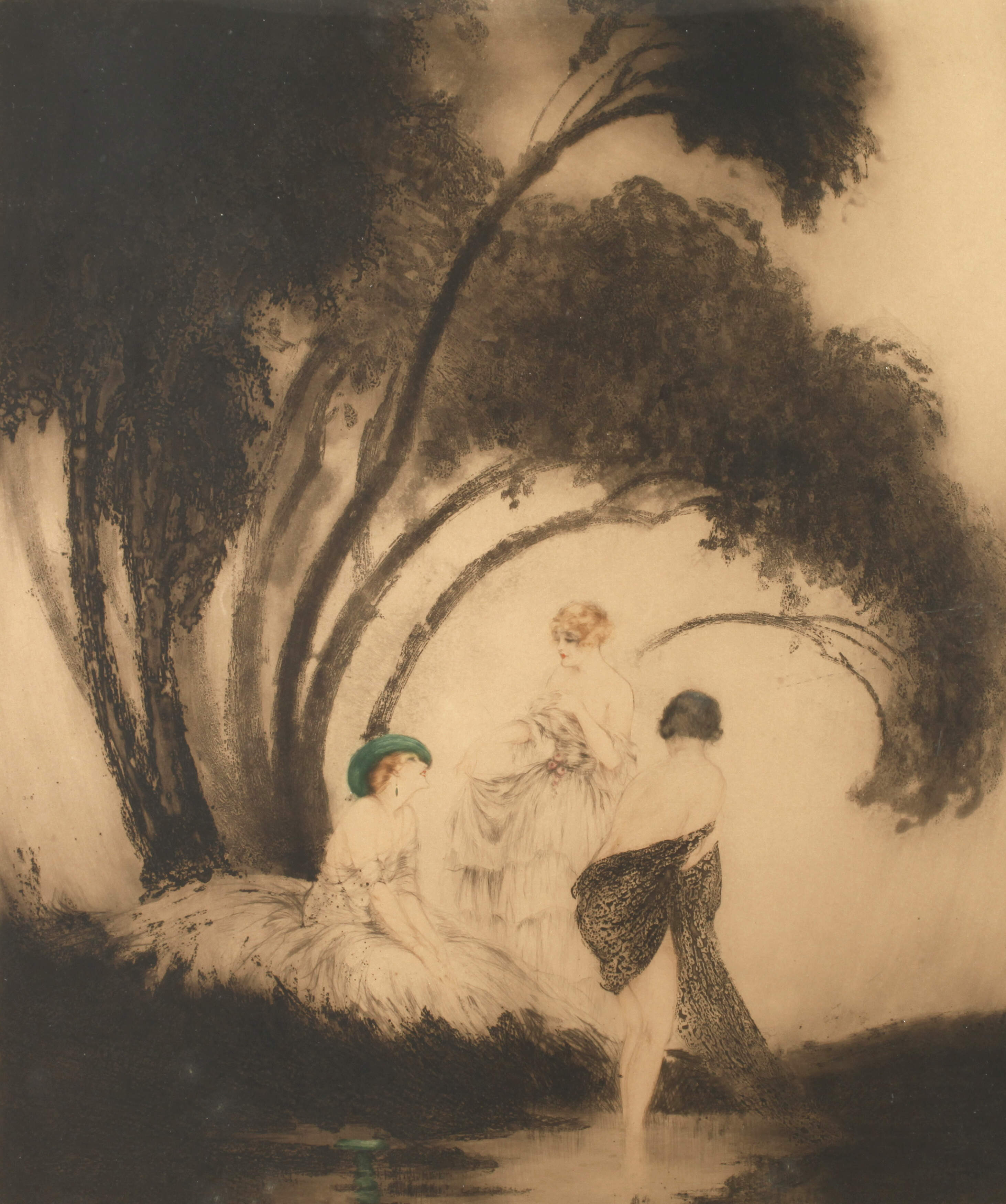 Louis Icart, "Badende"