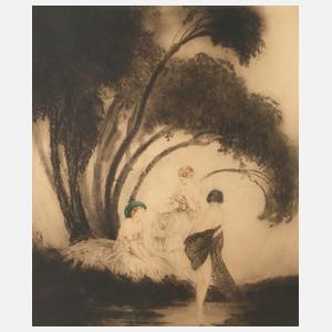Louis Icart, "Badende"