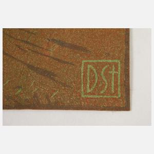 Daniel Staschus, Baumgruppe im Abendlicht