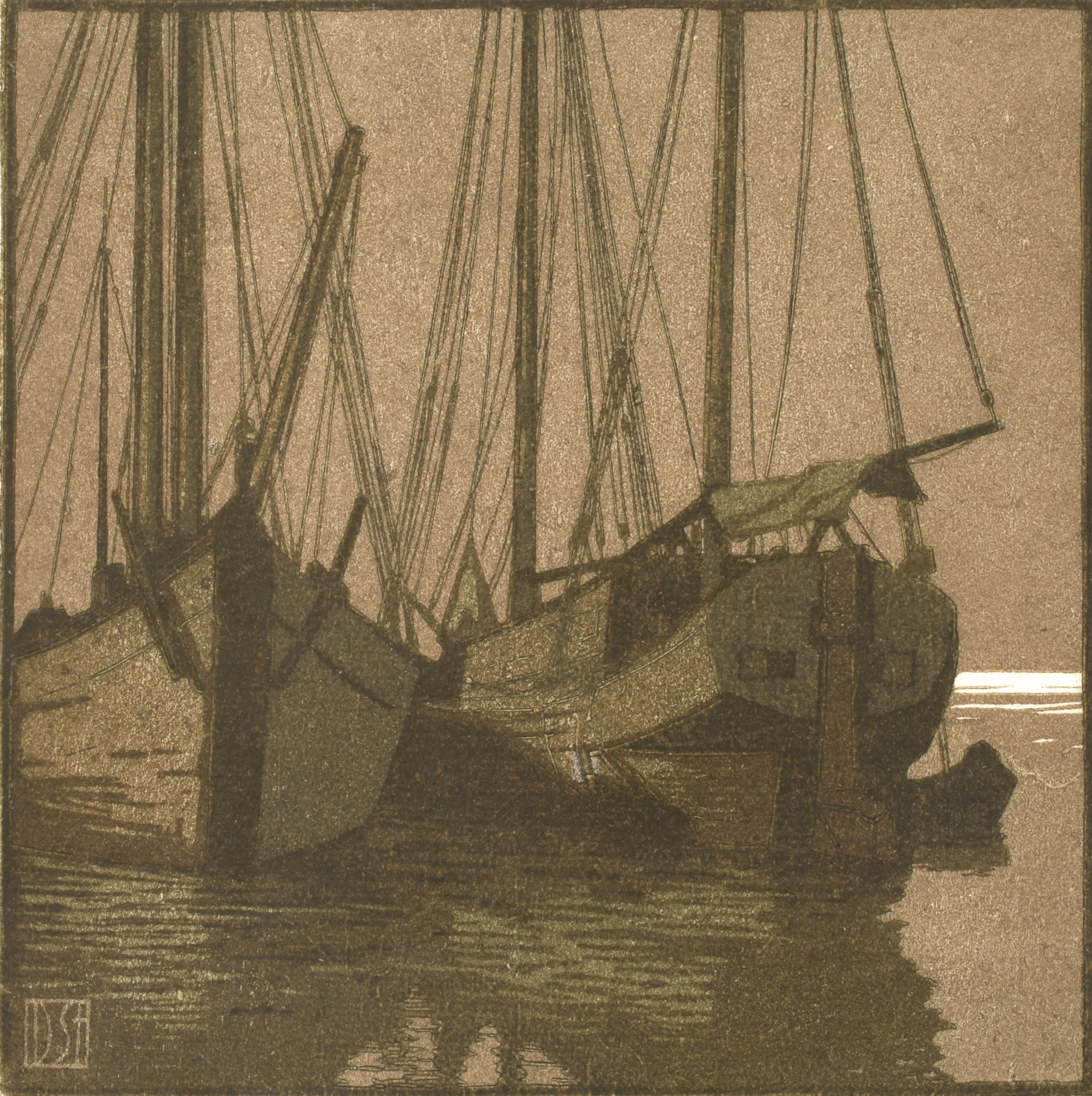 Daniel Staschus, Kähne auf dem Wasser