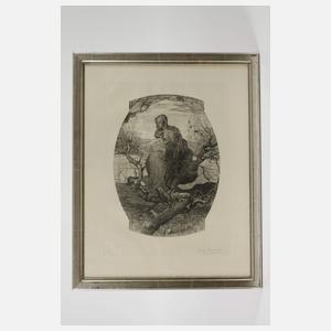 Wilhelm Woernle, "Engel des Lebens" nach Segantini