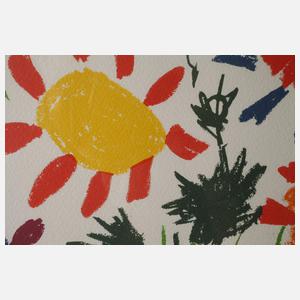 nach Pablo Picasso, "Fleurs et mains"