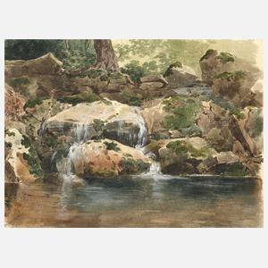 Eduard Agricola, Am Wasserfall