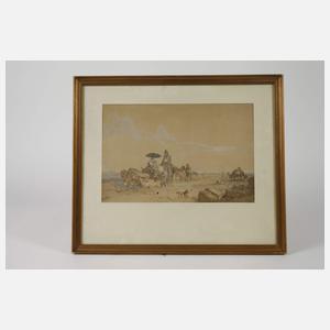 Heinrich Bürkel, attr., Römische Campagna