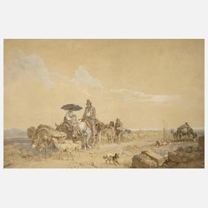 Heinrich Bürkel, attr., Römische Campagna
