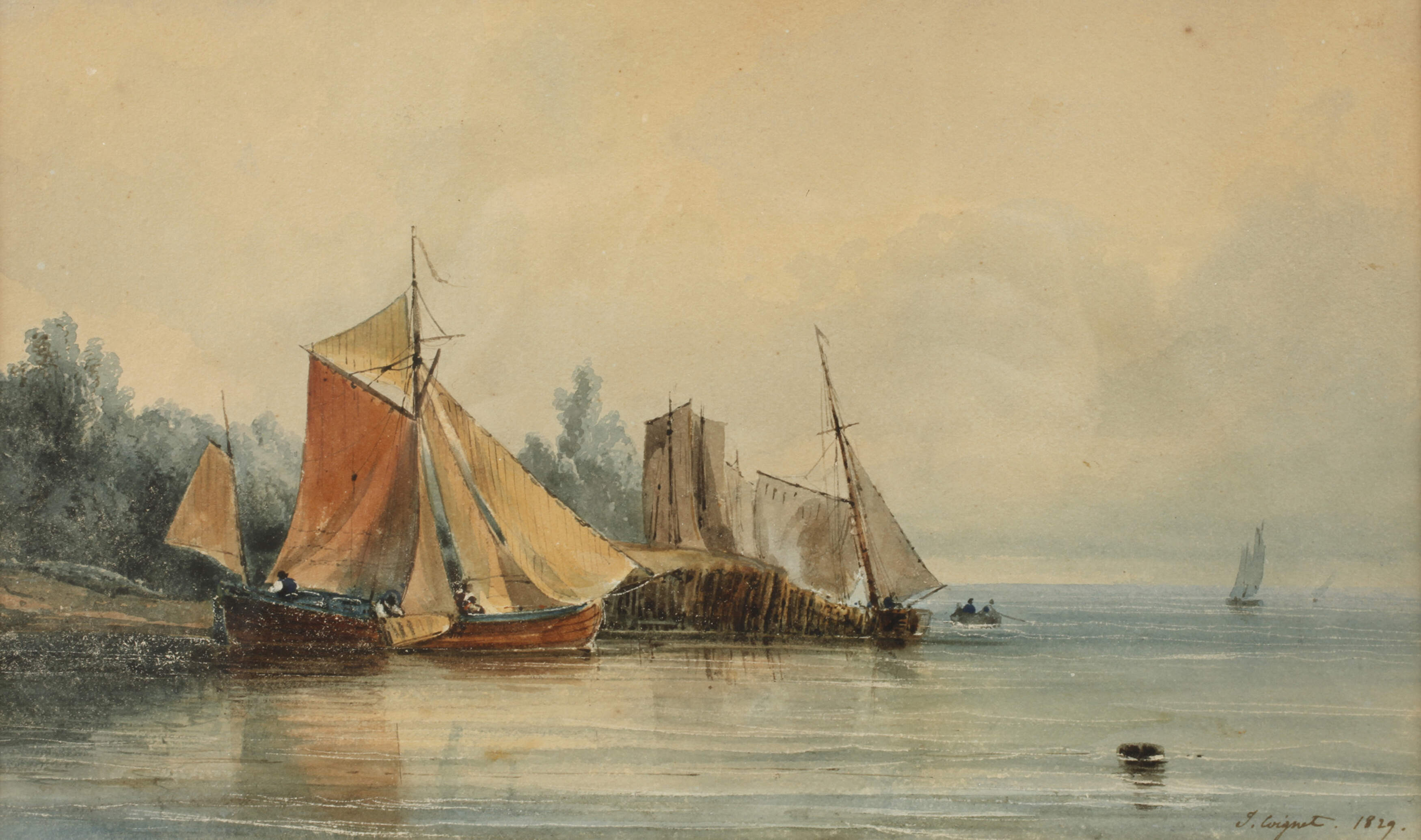 Jules Goignet, Am Seeufer