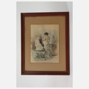 Gaston Gérard, Damenakt im Atelier