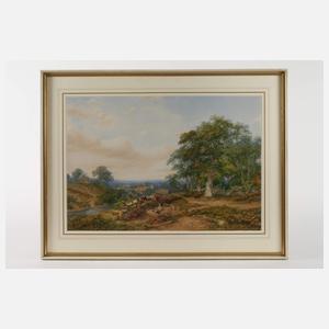Henry Jutsum, Landschaft mit Holzfällern