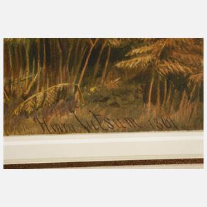 Henry Jutsum, Landschaft mit Holzfällern