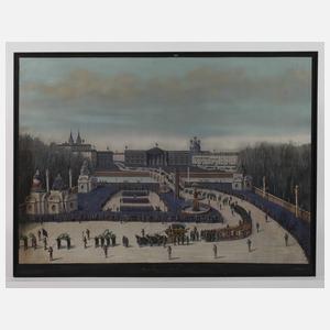 F. Speth, "Gambettas Leichenzug in Paris 6. Januar 1883"