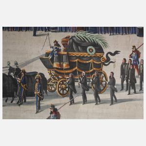 F. Speth, "Gambettas Leichenzug in Paris 6. Januar 1883"