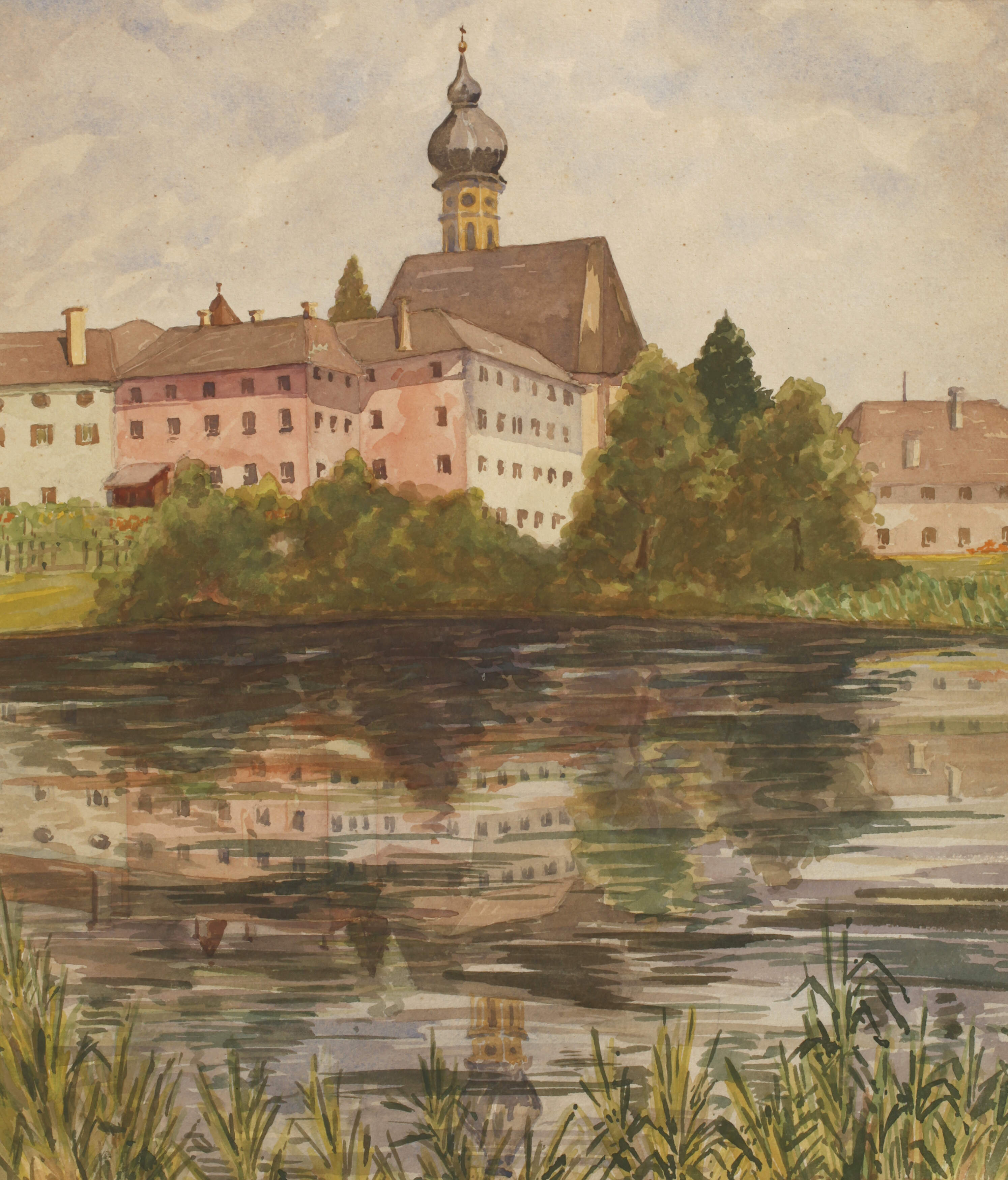 Hermann Stockmann, Blick auf das Kloster Höglwörth