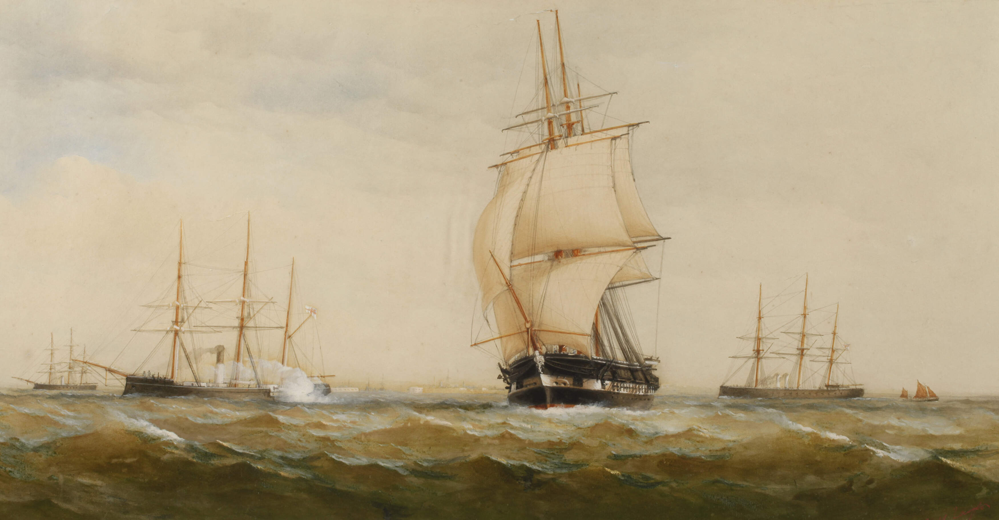 Charles Taylor II., Segelschiffe und Dampfer