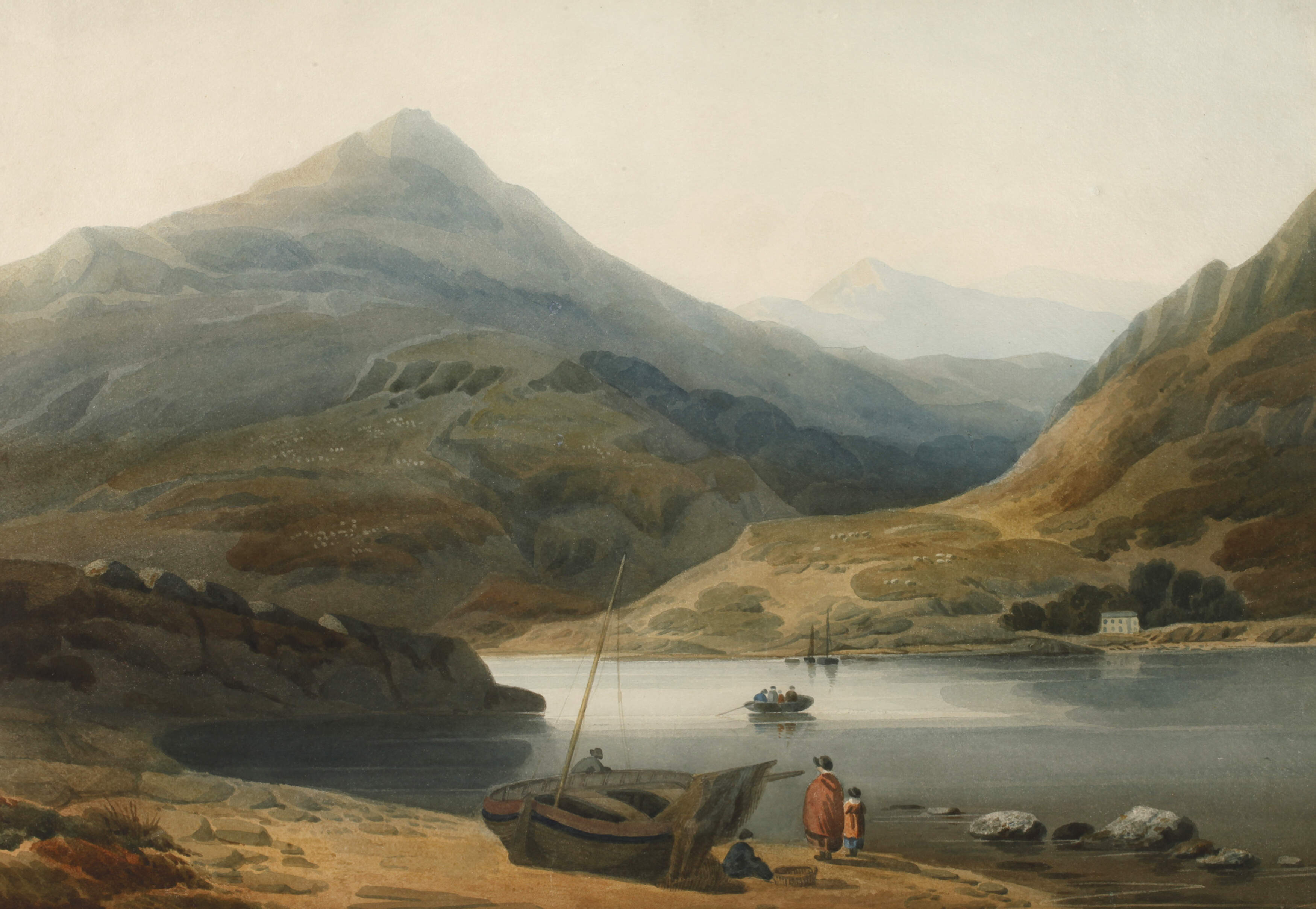 John Varley I., attr., Am Seeufer