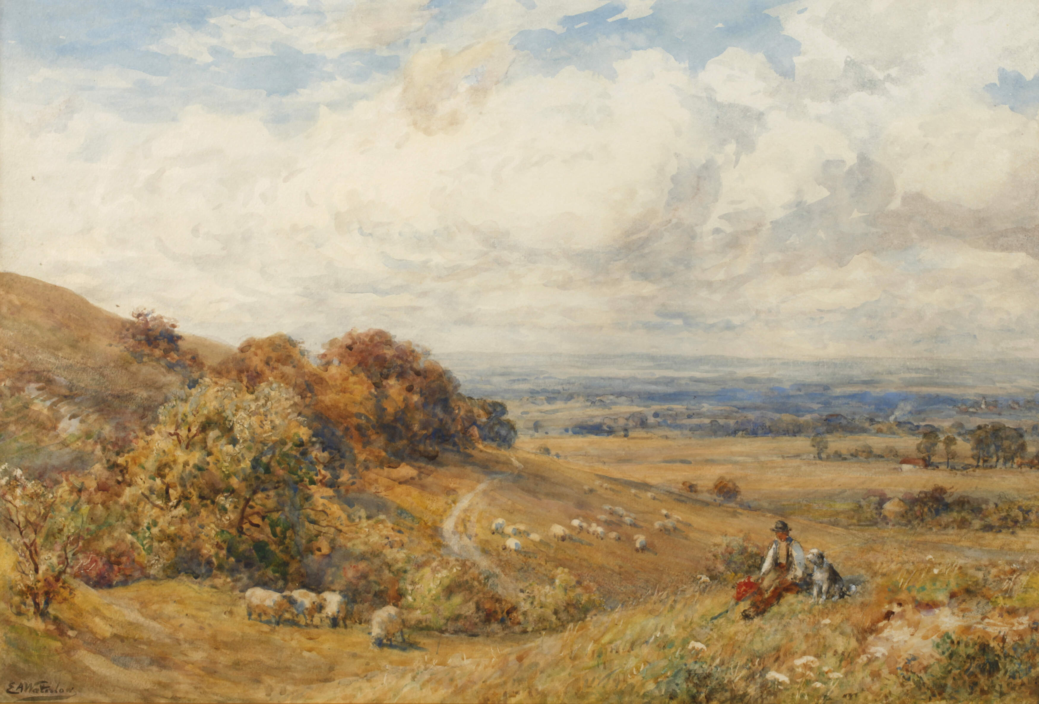Ernest Albert Waterlow, Hirtenlandschaft