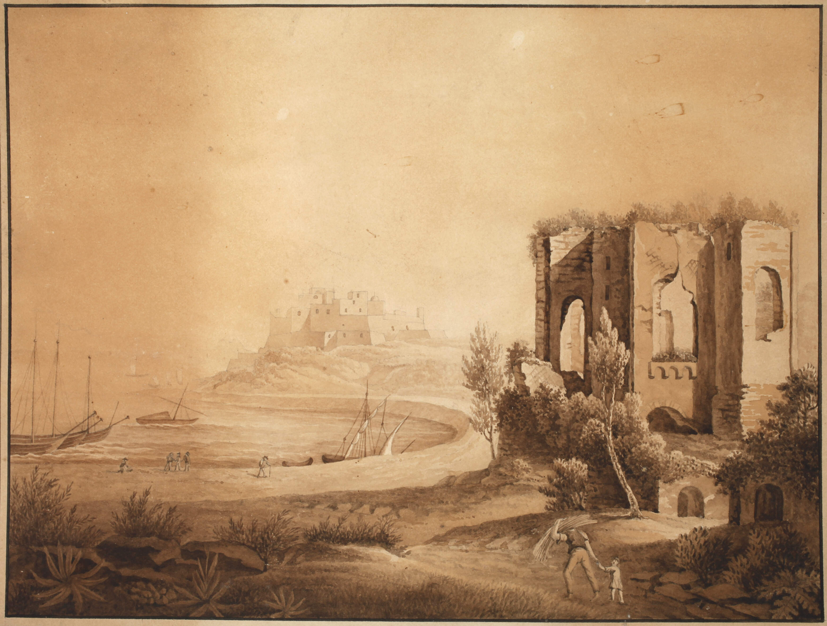 Ruine an der Küste