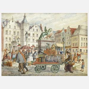 Jean Anacker, Marktplatz in Düsseldorf