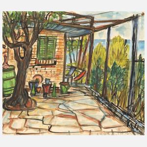 Tina Bauer-Pezellen, Gartenterrasse