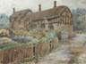 Mary Helen Carlisle, attr., Cottage im Garten