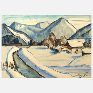 Hanns Hagenauer, Winter in den Bergen
