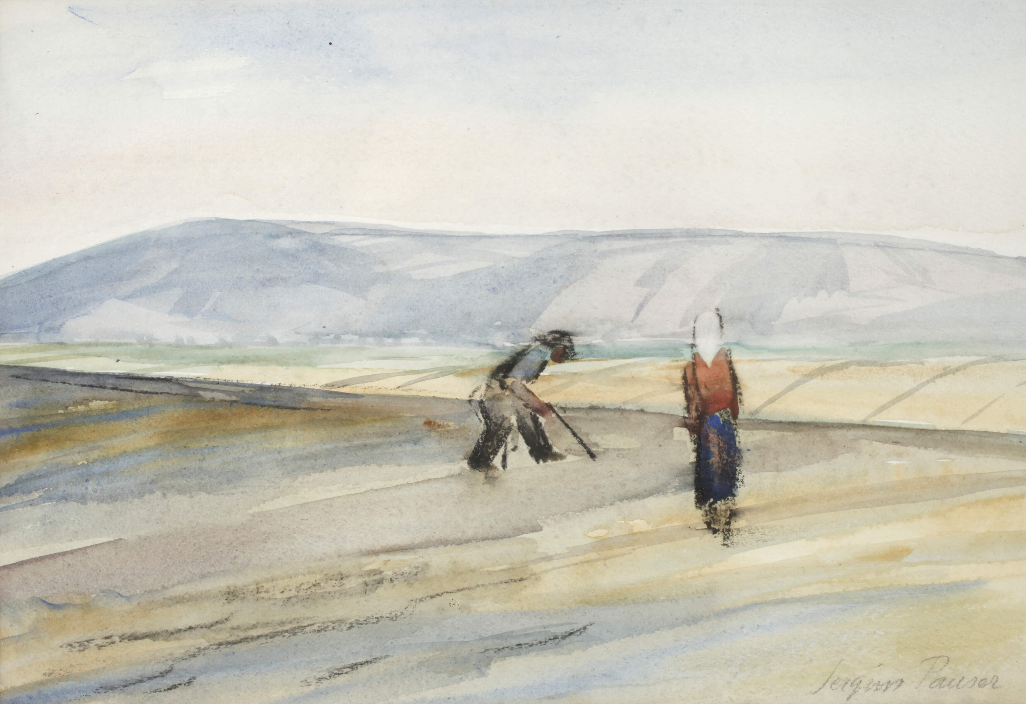 Sergius Pauser, Auf dem Feld