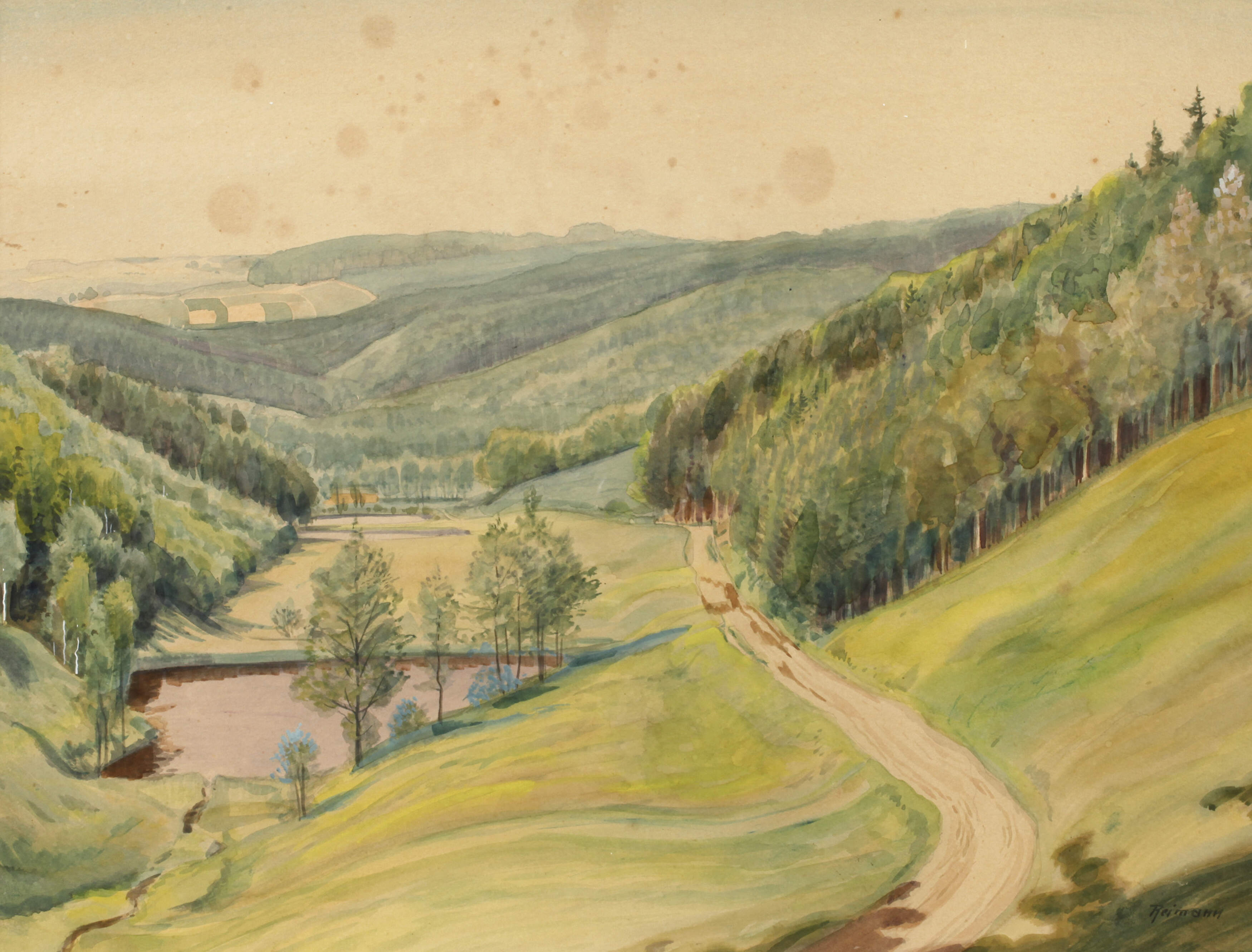 Friedrich Reimann, Landschaft bei Zeulenroda