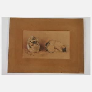 Anton Weinberger, Zwei Katzen