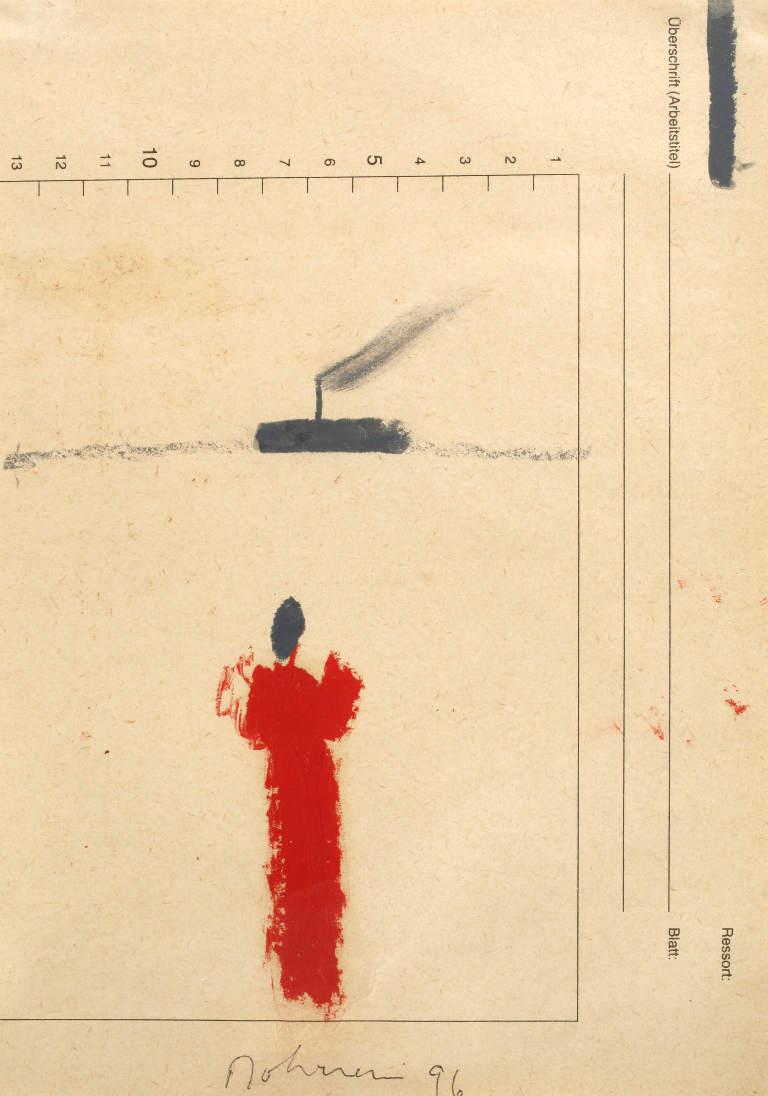 Karl Heinz Bohrmann, Rote Figur