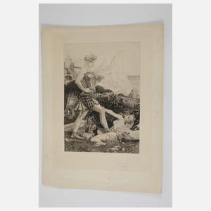 Max Klinger, "Zeit und Ruhm"