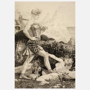 Max Klinger, "Zeit und Ruhm"