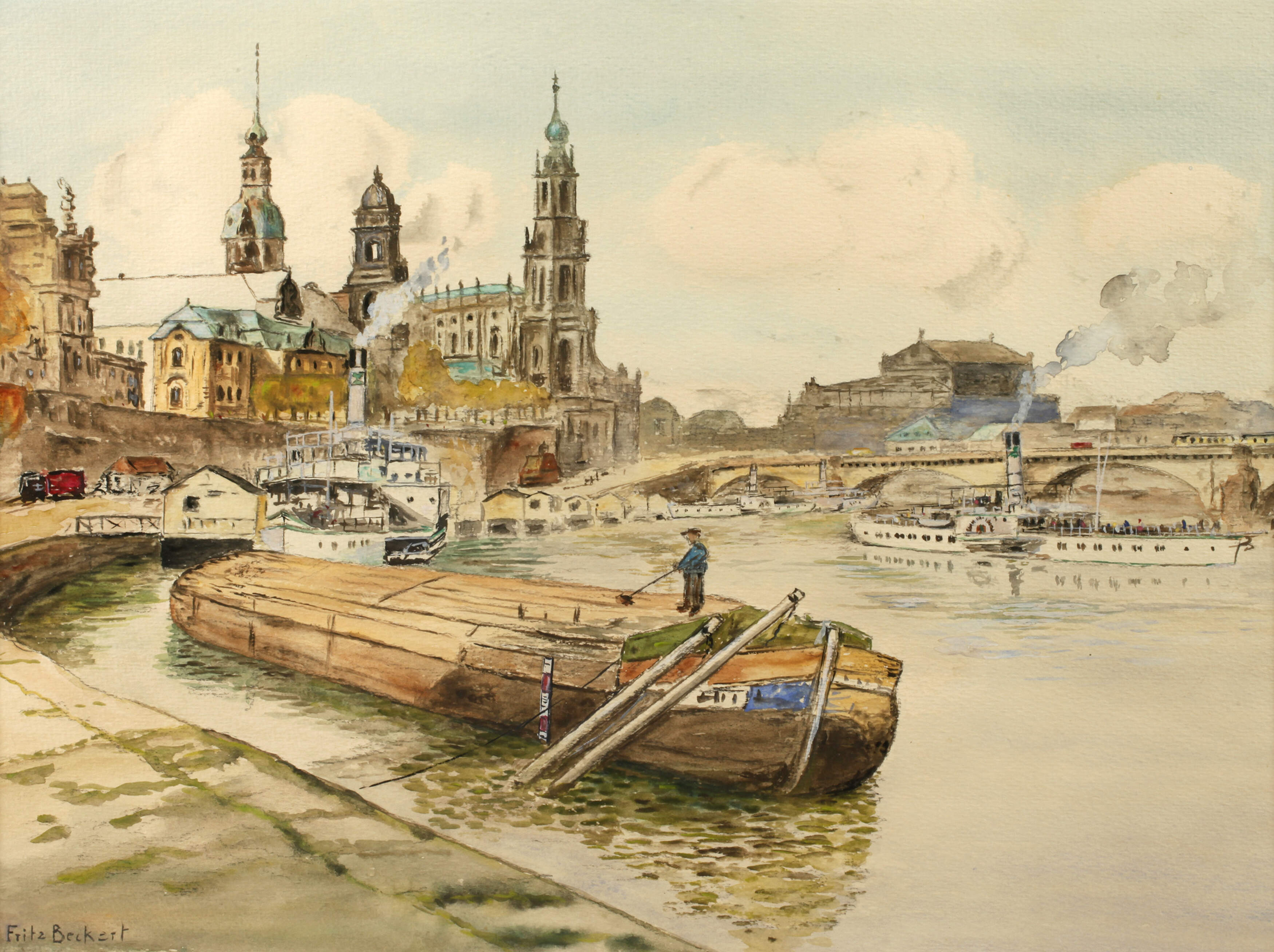 Fritz Beckert, Dresden - an der Elbe