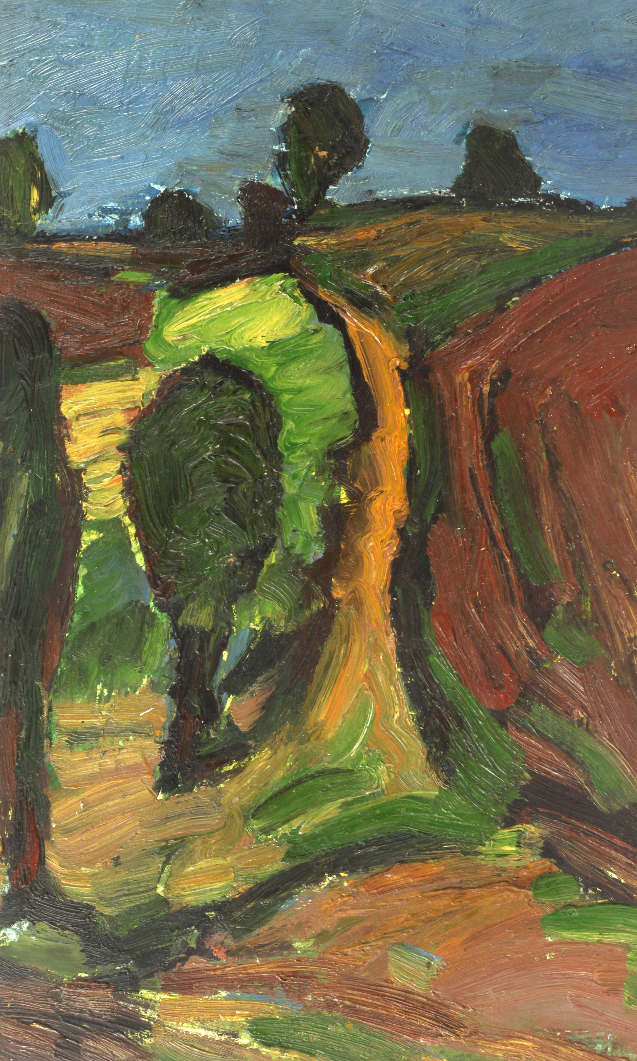 Fredo Bley, Weg zwischen Feldern